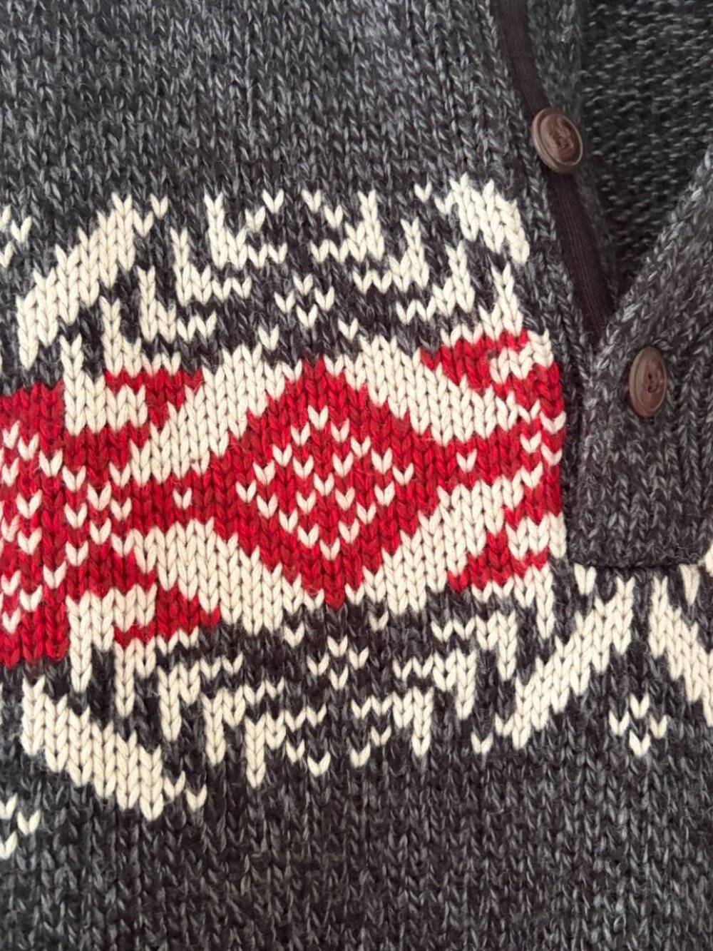 IZOD Men's Nordic Fair Isle Mock Neck Sweater Size XL - Picture 5 of 9